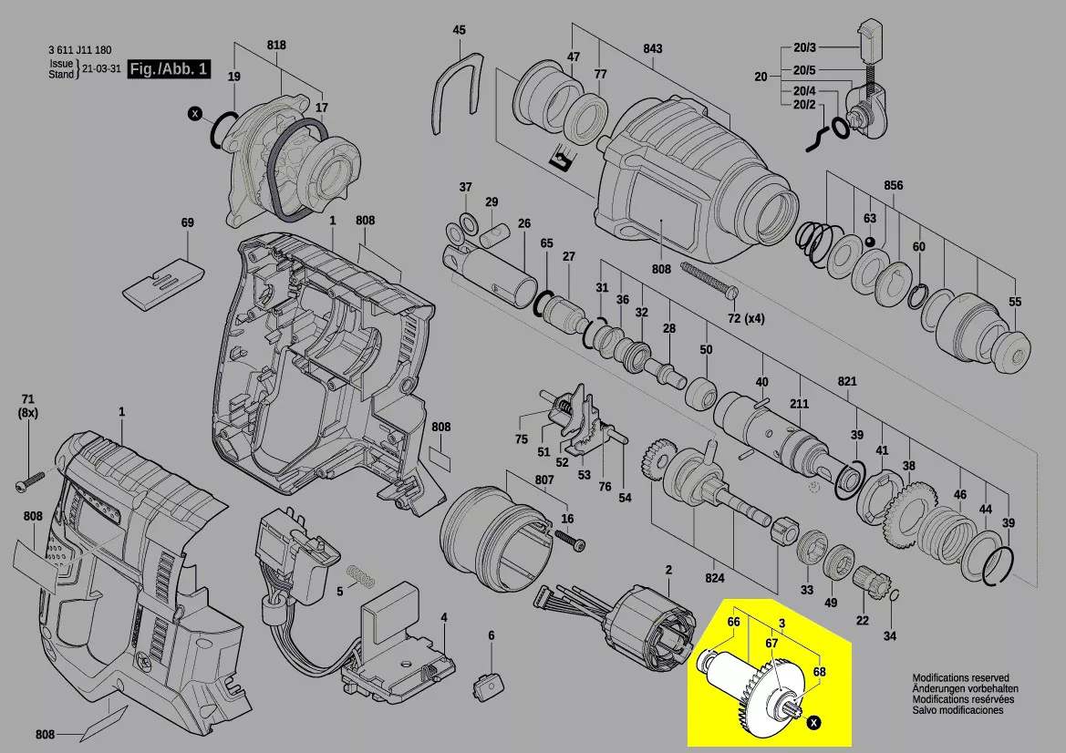 rotor réf. 1 600 A01 5UW Bosch